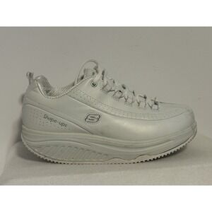 SKECHERS Shape Ups White Work Toning Shoes Size 6.5 76428 Slip Resistant Comfort